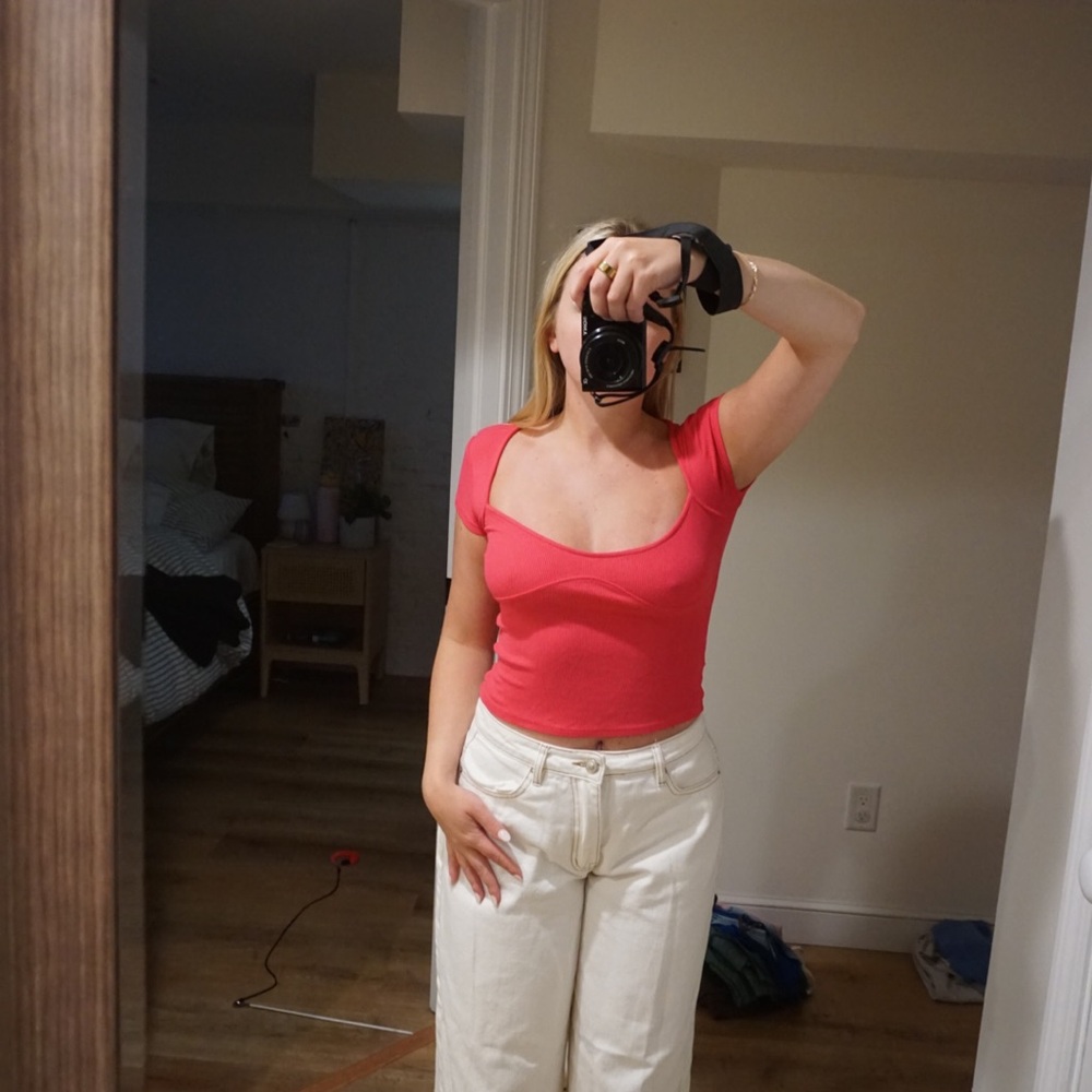 Urban Outfitters Vibrant Red Top